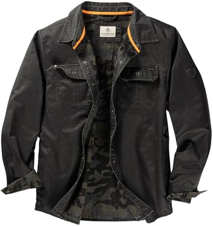 Roark Men's Axeman Jacket, Fully Sherpa Lined Zip Up Coat, Light