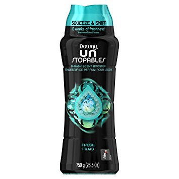 Downy Unstoppables In-Wash Scent Booster Beads, Fresh Scent, 750 g - Packaging May Vary - Pack of 2