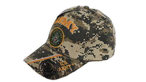 U.S ARMY & Army shadow Emblem Camo camoflauge Cap Official US Army Licensed Hat Cap601mc