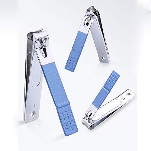 ZIZZON Manicure Set 18 in 1 Professional Pedicure Set Nail scissors Grooming Kit with Leather Travel Case Blue