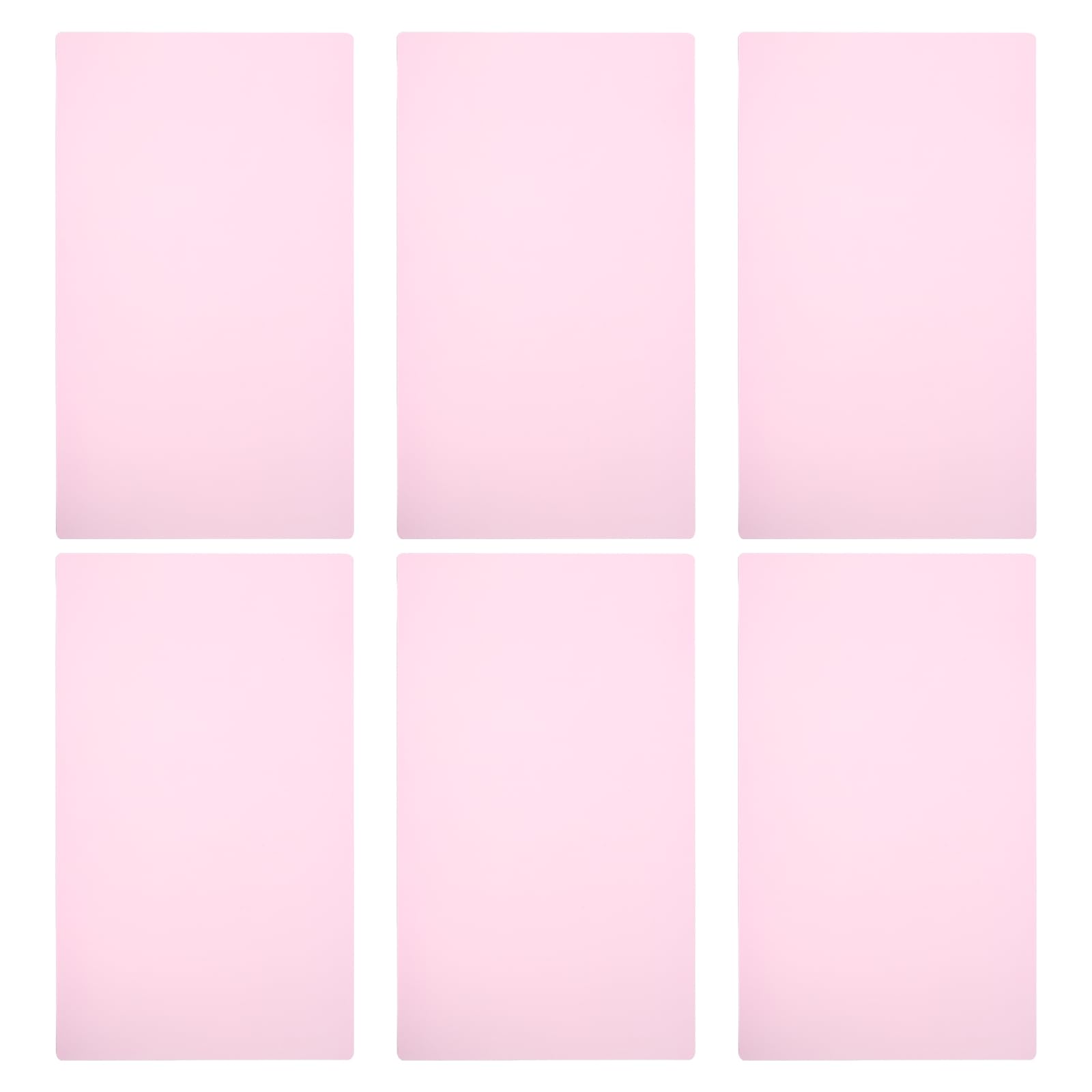 PATIKIL A4 Size Guided Reading Sheet, 6pcs Correction Lighting Gel Filter Colored Overlay Transparent Color Film for Classroom Photo Studio, Pink