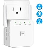 WiFi Range Extender,FiveHome 300Mbps 2.4G High Speed WiFi Booster Repeater Extends WiFi to Smart Home & Alexa Devices, 2X2 MU-MIMO,Easy and Quick Set Up (ac300)