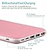 26800mAh Power Bank Quick Charge Portable Charger USB Type C Battery Pack with 3 Input & 4 Output for MacBook Nintendo Switch Nexus iPhone Samsung Sony (Pink)