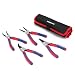 WORKPRO 4-Piece Snap Ring Pliers Set - Heavy Duty 7-inch Internal/External Circlip Pliers Kit (Tip Diameter 5/64'')-Straight/Bent Jaw - Cr-V Steel - for Ring Remover Retaining- Storage Pouch Included primary