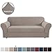 H.VERSAILTEX 2 Separate Pieces Sofa Slipcover Suit for T Cushion/Box Cushion Large Sofa Covers for Living Room, Soft Jacquard Polyester Spandex Stretch Couch Cover (XL Sofa 89