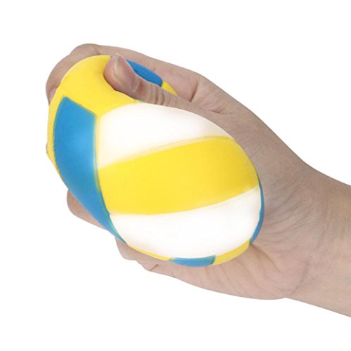 Alonea Fun Squeeze Toys, Squishy Slow Rising Squeeze Toy Gift Squishy Toys (Volleyball) - Thumbnail 3