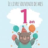 Le livre souvenir de mes 1 an: Livre d'or avec liseré intérieur à personnaliser selon vos envies by CORENTIN SMITH