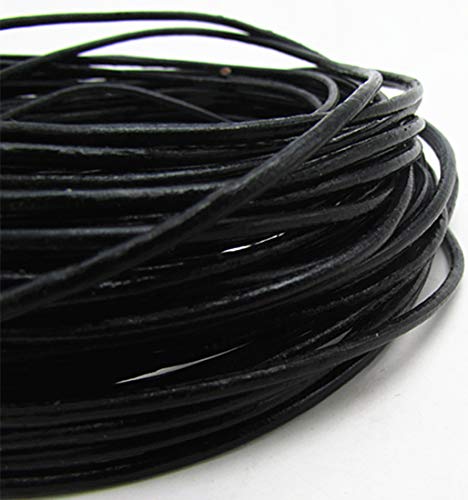 image for thingpad 2.0mm Genuine Round Leather Cord for Bracelet Neckacle Beadin