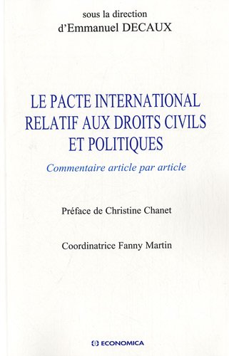Le  pacte international relatif aux droits civils et politiques