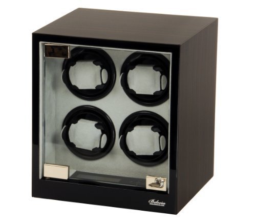 Belocia Four Automatic Watch Winder Solid Wood W/LCD Display