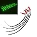 Cutequeen 30cm LED Car Flexible Waterproof Light Strip Green (pack of 4)