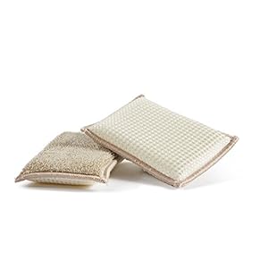 Perfecte ECO bamboom spons, bureau, meerkleurig, 13 x 9 x 2,5 cm, 2 stuks