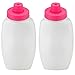 Fitletic Running Hydration Bottle Pair 6 Oz Pink Cap | Replacement Bottle | Hydration Bottle | RB06-02