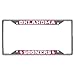 FANMATS 14922 Oklahoma Sooners Chrome Metal License Plate Frame, Team Colors, 6.25in x 12.25in
