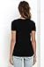 Women/Girls Sexy Deep V Neck Lace Up Short Sleeve Top Black X-Large