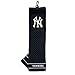 Team Golf New York Yankees Checkered Scrubber Design Embroidered Golf Towel, 100% Cotton