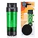 QANVEE Fluidized Moving Bed Bubble Bio Media Filter for Aquarium Fish Tank with Air Stone and Sponge Filter (LH-300)
