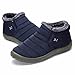 Letter Warm Fur Lining Slip On Flat Ankle Snow Boots Warm Shoe For Women
