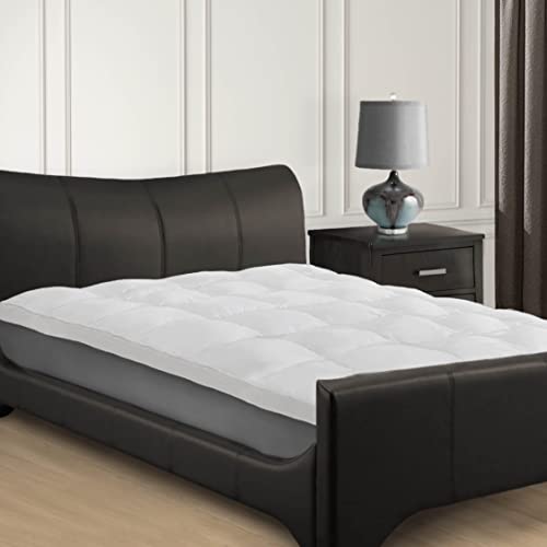 Superior Mattress Topper, Down Alternative 2 Inch Deep Sized Bed Pillow