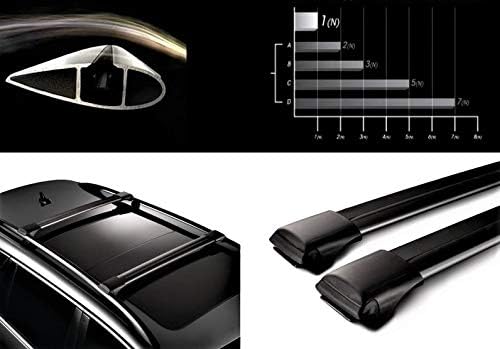 HippoBar Lockable & Aerodynamic Cross Bars Set For Isuzu D–Max MK2 2011 Present Black Anodized