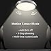 CORSO 16inch LED Motion Sensor Light 15W 1050LM with Motion Detector & Daylight Sensor, Round Flush Mount Ceiling Light Fixture 3000K Warm White for Indoor/Outdoor Hallway Stair Garage Balcony Pantry