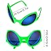 Weewooday 9 Pack Cool Alien Glasses Green Funny Sunglasses Party Favors for Party