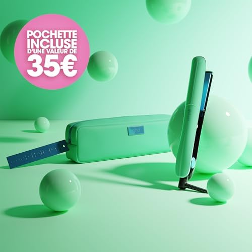 - Lisseur cheveux ghd Gold - Fer à lisser professionnel (Menthe gelée) Collection Jelly - Cheveux plus lisses sans dommage lié à une chaleur extrême - 65% plus brillants - Lisseur boucleur