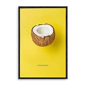 Framed Canvas Wall Art for Living Room, Bedroom Cute Fruits Children Room Canvas Prints for Home Decoration Ready to Hanging - 16x24 inches