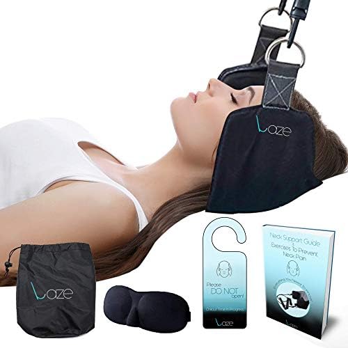 Head Hammock for Cervical Neck Traction – Back Support for T Pain Relief – Reduce Headache Relief + Shoulder Tension. Improve Spine Alignment Back Stretcher Device and Relaxation Gifts