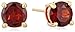 Amazon Collection 18k Yellow Gold Plated Sterling Silver Gemstone Journey Pendant Necklace and Stud Earrings Set