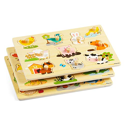 1 Wooden+Peg+Puzzle+toddlers+Creatures