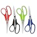 Scissors, 8 Inch Soft Comfort-Grip Handles & Stainless Steel Sharp Blades Perfect Scissors for Cutting Paper, 15 Pack