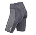 2XU Women's Mid-Rise Compression Shorts, Dark Slate/Bone Print, X-Small