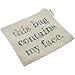 Canvas Cosmetic Bag and Travel Makeup Zipper Pouch Organizer Set For Wedding Bridesmaids or Direct Marketing Gifts 8.5 x 7.5 Inches (6 Pack)