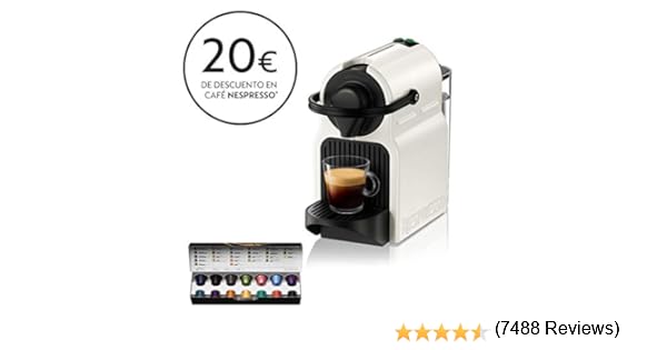 Krups Nespresso Inissia XN1001 - Cafetera monodosis de cápsulas ...