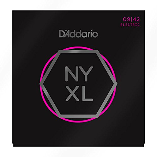 NYXL Super Light Electric Guitar Strings (09-42) - Includes 6 Free Plectrums