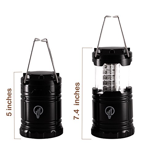 Set of 2 Emergency Lantern LED Camping Survival Lamp Hurricane Power Outage Lights Storm by LifeLight Battery Operated Indoor Outdoor Flashlight | Military Grade
