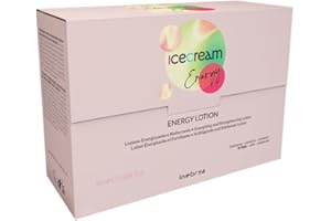 Inebrya Ice Cream Energy Lotion - Revitalizing and Strengthening Hair Treatment (Energy Lozione Energizzante e Rinforzante Per Capelli Deboli e Fini), 12 x 10ML