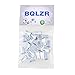 BQLZR Carbon Steel M6 Threaded Flat Head Rivet Nut 6mm Pack of 25