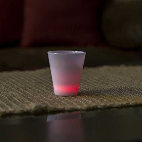 Fun Central I771 Glow in the Dark LED Light Up Shot Glass - 2 oz. Multicolor Home & Kitchen, Kitchen & Dining, Dining & Entertaining, Glassware & Drinkware, Shot Glasses