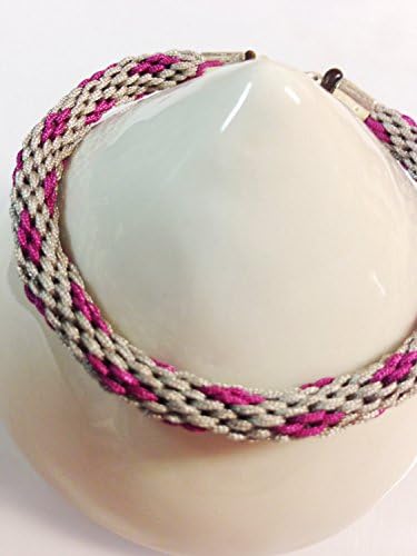 Men sportive bracelet in grey and purple, gift for men, fathers day
