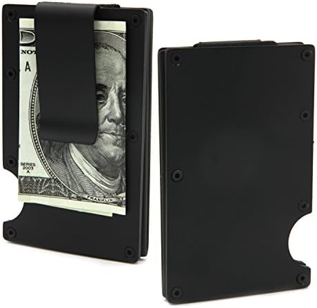 Minimalist Carbon Fibre Slim Wallet , Slim Wallet & RFID Blocking Front Pocket Wallet£¬Minimalist Wallet for Men And Women£¨2018 New Version)-Black