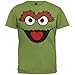 Sesame Street Oscar The Grouch Big Face Mens Tee