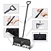 Ohuhu 2-in-1 Snow Shovel & Ice Scraper, 55-INCH Collapsible Multipurpose Snow Pusher Shovel, New Efficient Snow Remover