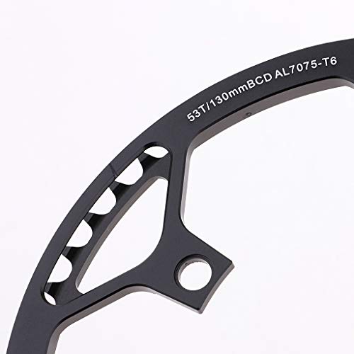 LEIPUPA Single Speed Crankset 170mm Crankarms + 130mm BCD Bike Chainring - 19 Style Available - Black 53T