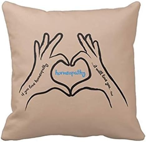 Homeopathy Quote Pillow Case 18" * 18"