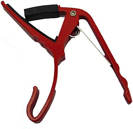 Tikan Sound Professional Series Ukulele Capo, will fit on Soprano, Tenor and Concert … (Red)