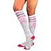 TeeHee Breast Cancer Awareness Cotton Knee High Socks for Women 3-Pack (Basic) 9-11