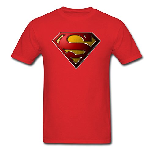Superman Logo Shield Heathered Navy Slim-Fit T-Shirt - Image 3