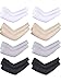 Boao 8 Pairs Unisex Arm Sleeves UV Sun Protection Cooling Sleeves for Driving Jogging Golfing Riding Outdoor Activities (Black, White, Gray, Skin Color)